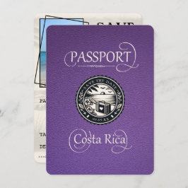 Reserva La Fecha Pasaporte morado de Costa Rica