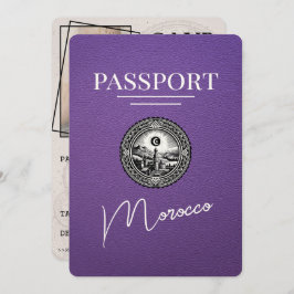 Reserva La Fecha Pasaporte morado de Marruecos salva la fecha