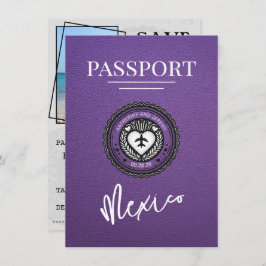 Reserva La Fecha Pasaporte morado de México salva la fecha