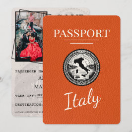 Reserva La Fecha Pasaporte naranja de Italia