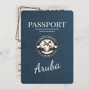 Reserva La Fecha Pasaporte Navy Blue Aruba Salve La Fecha