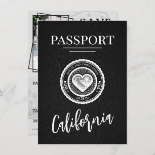 Reserva La Fecha Pasaporte negro de California salva la fecha