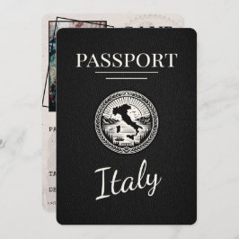Reserva La Fecha Pasaporte negro de Italia