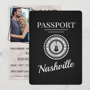 Reserva La Fecha Pasaporte negro de Nashville Guardar la fecha