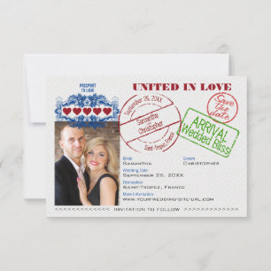 Reserva La Fecha Pasaporte para amar la linda boda de destino negro