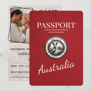 Reserva La Fecha Pasaporte rojo de Australia salva la fecha
