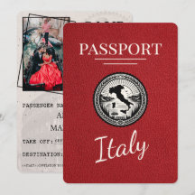Pasaporte rojo de Italia