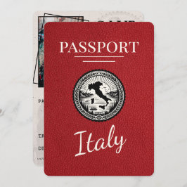 Reserva La Fecha Pasaporte rojo de Italia