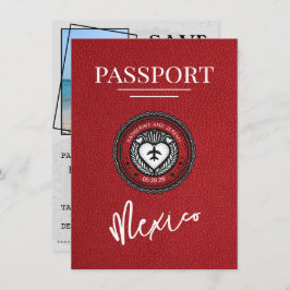 Reserva La Fecha Pasaporte rojo de México salva la fecha