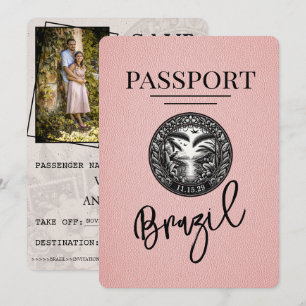 Reserva La Fecha Pasaporte rosa de Brasil Salven la fecha