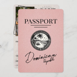 Reserva La Fecha Pasaporte rosa de República Dominicana Salva la fe