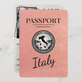 Reserva La Fecha Pasaporte Rosa Gold de Italia
