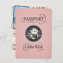 Reserva La Fecha Pasaporte rosado de Costa Rica