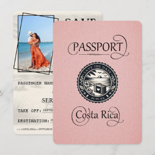 Reserva La Fecha Pasaporte rosado de Costa Rica
