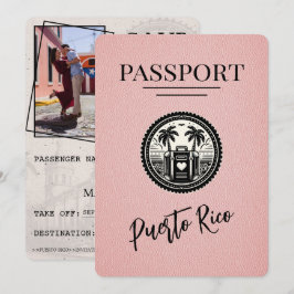 Reserva La Fecha Pasaporte rosado de Puerto Rico