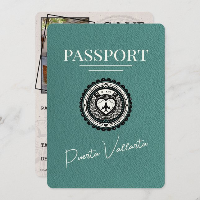 Reserva La Fecha Pasaporte Turquoise Puerta Vallarta (Anverso / Reverso)