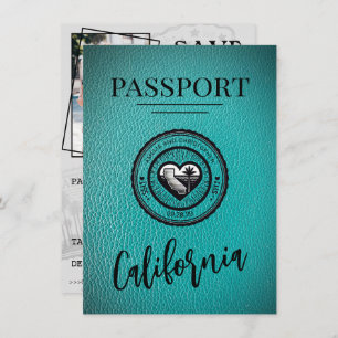 Reserva La Fecha Pasaporte verde azulado de California Ahorra La Fe