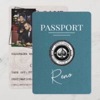 Pasaporte verde azulado Reno Guardar La Fecha
