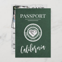 Reserva La Fecha Pasaporte verde de California Salve la fecha