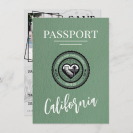 Reserva La Fecha Pasaporte verde de California Salve la fecha