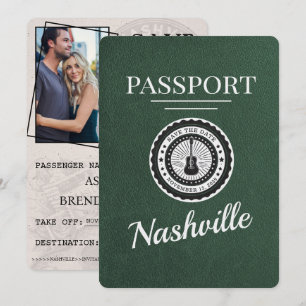 Reserva La Fecha Pasaporte verde de Nashville Guardar la fecha