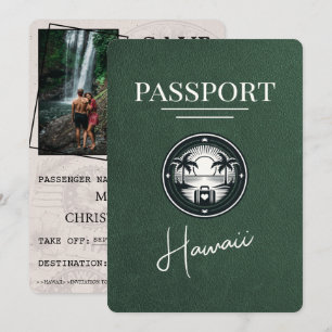 Reserva La Fecha Pasaporte verde hawaiano salva la fecha