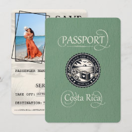 Reserva La Fecha Pasaporte verde sabio de Costa Rica
