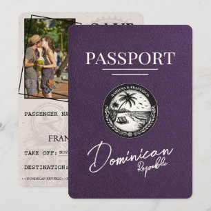 Reserva La Fecha Pasaporte violento púrpura República Dominicana