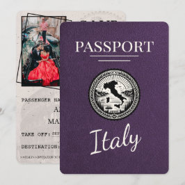 Reserva La Fecha Pasaporte Violet Purple Italia