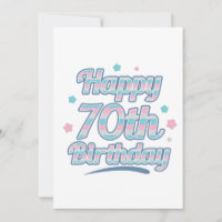 Pastel lindo celebrando el 70 cumpleaños
