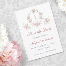 Pastel Peonies Frame Wedding Guardar La Fecha