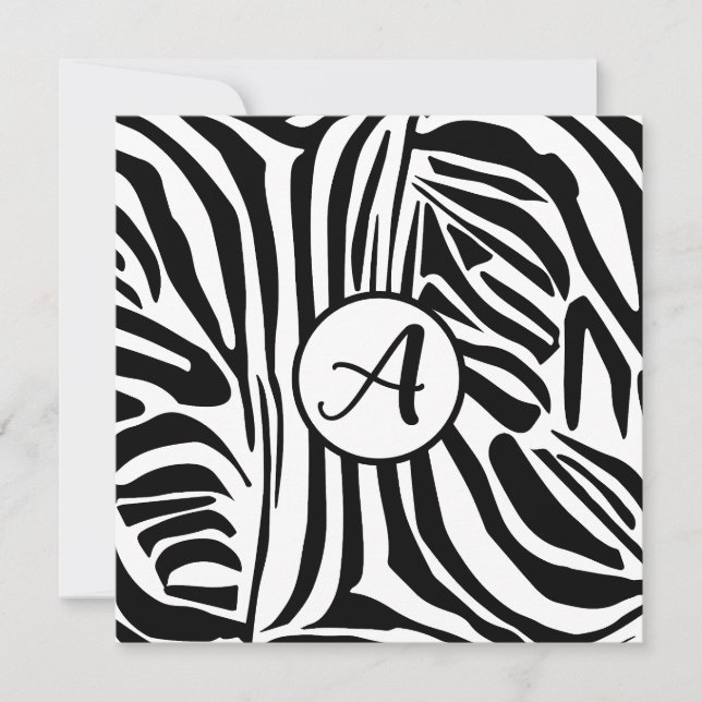 Reserva La Fecha Patrón de cebra (Anverso)