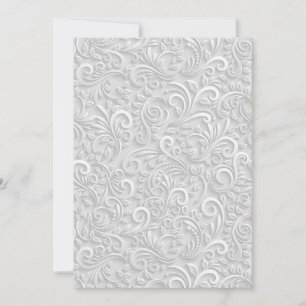 Reserva La Fecha patrón de diseño de hojas de rotación blanca