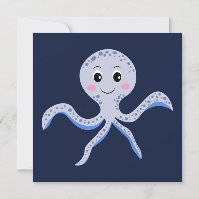 Reserva La Fecha Patrón de pulpo bajo el mar (Anverso)
