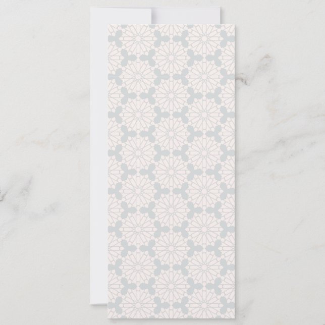 Reserva La Fecha Patrón geométrico islámico (Anverso)