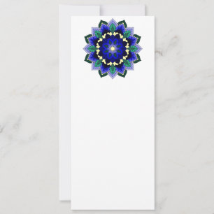 Reserva La Fecha Patrón Mandala 02 en azul oscuro
