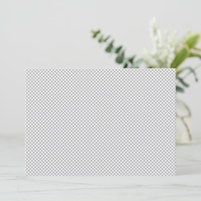 Reserva La Fecha Patrón mínimo de puntos de polka gris (Anverso de pie)