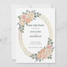 Peach Blossom & Golden Lattice Wedding