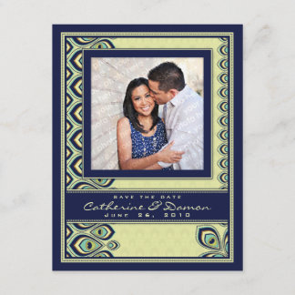 Reserva La Fecha Peacock Nouveau Save the Date (Armada)