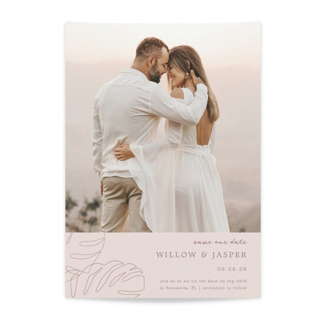 Reserva La Fecha Pensacola Flat Save The Date Card (Subido por el creador)