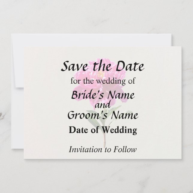 Reserva La Fecha Peonía Rosa Intenso (Anverso)