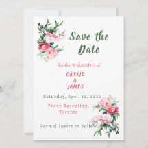 Peonía Rosa Suave y Floral de Eucalipto