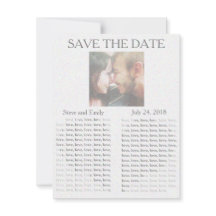 Periódico "Save the Date"