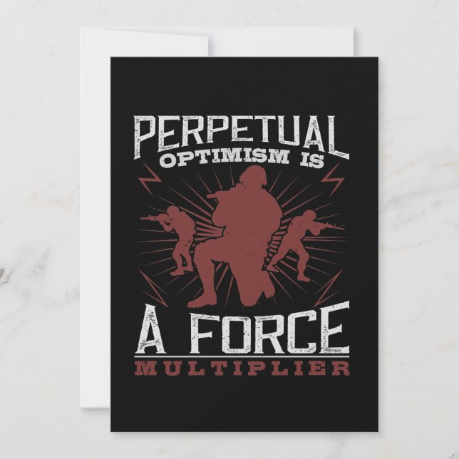 Reserva La Fecha Perpetual Optimism Is A Force Multiplier (Anverso)