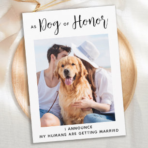 Reserva La Fecha Perro Mascota de honor Boda perro
