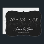 Reserva La Fecha Personaliza  Save the Date  Personalizado<br><div class="desc">Anuncia tu día especial con un hermoso diseño personalizable de "save the date" hecho para compartir la fecha de tu boda de manera elegante y memorable. Perfecto para parejas que buscan un anuncio de boda personalizado, este diseño ofrece una apariencia limpia y atemporal que se puede adaptar para coincidir con...</div>
