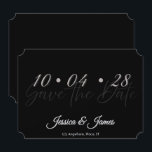 Reserva La Fecha Personaliza tu Save the Date Personalizado<br><div class="desc">Anuncia tu día especial con un hermoso diseño personalizable de "save the date" hecho para compartir la fecha de tu boda de manera elegante y memorable. Perfecto para parejas que buscan un anuncio de boda personalizado, este diseño ofrece una apariencia limpia y atemporal que se puede adaptar para coincidir con...</div>