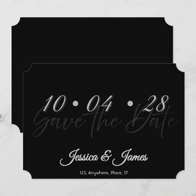 Reserva La Fecha Personaliza tu Save the Date Personalizado (Anverso / Reverso)