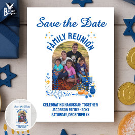 Reserva La Fecha Personalizable Foto REUNIÓN DE LA FAMILIA HANUKKAH