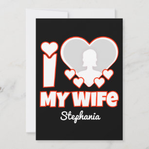 Reserva La Fecha Personalizado Amo A Mi Esposa - Añadir Nombre y Fo